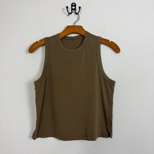 Lululemon Classic-Fit Cotton-Blend Tank Top Brown